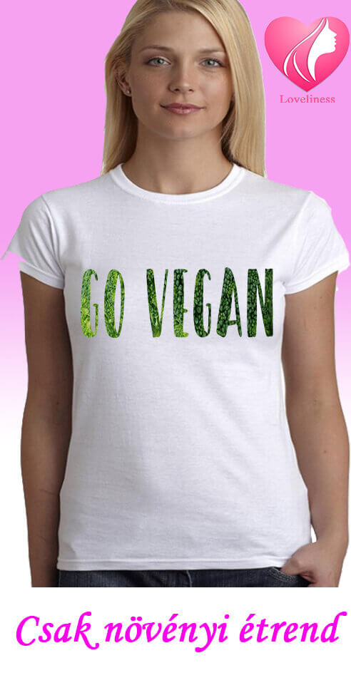 Csak növényi értend egyedi női vegetáriánus póló